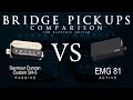 Seymour Duncan CUSTOM SH-5 vs EMG 81 - Bridge Guitar Pickup Comparison Tone Demo