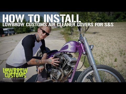Lowbrow Customs S&S Super E or G Air Cleaner Cover Overview And Install