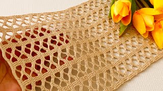 ⭐️Incredibly Beautiful New 3-Row Crochet Pattern⭐️ How to Make a Unique Pattern for All Projects?