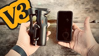Hohem V3 gimbal review , AI tracking, light, selfie stick and built in tripod with remote control