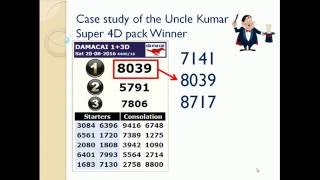 Part9: Money attraction Magnum, Damacai, Toto prize winner case study, formula secrets forecast