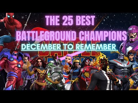 THE 25 BEST BATTLEGROUNDS CHAMPIONS IN Marvel Contest Of Champions!