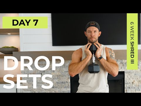 Day 7: 30 Min Dumbbell LOWER BODY WORKOUT [Muscle Building Drop Sets] // 6WS3