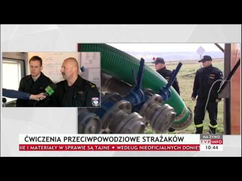 Ćwiczenia strażaków z 4 województw na poligonie w Wędrzynie - relacja w TVP Info