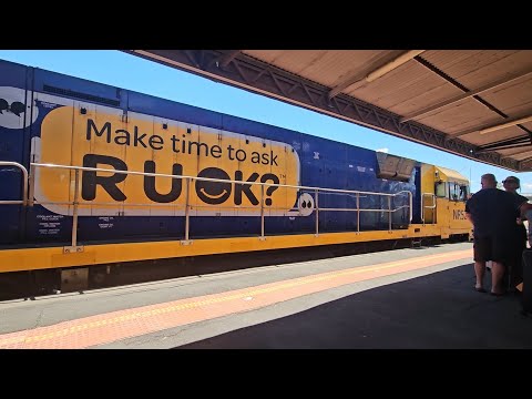 1AM8 up JBRE The Overland (NR52, 7V), Adelaide to Melbourne, 1400, 18/1/26, Horsham VIC 