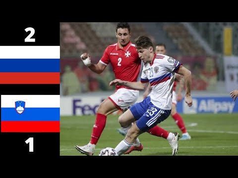 RUSSIA vs SLOVENIA [2-1] EXTENDED HIGHLIGHTS AND GOALS | 27/03/2021 | WORLD CUP - QUALIFICATION