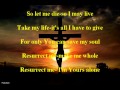 Kathleen Carnali- "Resurrect Me" (with lyrics)