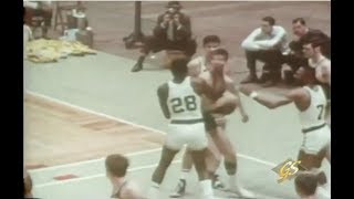 Jim Barnes (Celtics) Punches Dale Schlueter (Warriors) Right in the Kisser (1968-69) video