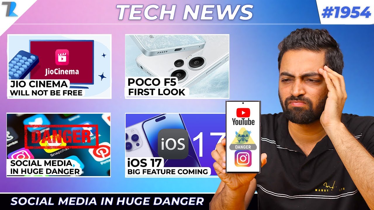 Social Media In Danger,realme 11 Series Launch Date😍,POCO F5 First Look,Jio Cinema Paid