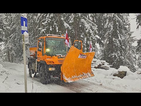 ❄️A little fresh snow❄️Winter service in the Tyrolean Alps