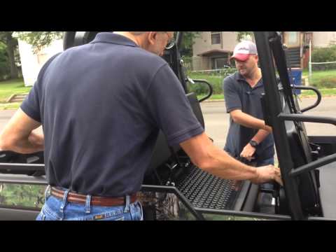 Kawasaki Mule FXT Pro bed/seat conversion demonstration