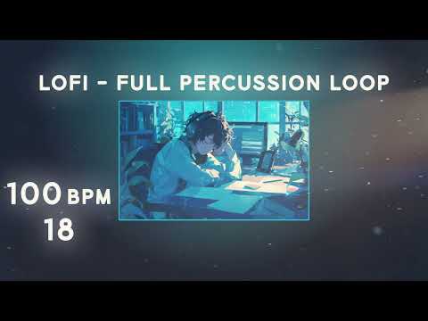 100 BPM Full Percussion Loops 18 [FREE Serpent Lofi Sample Packs] | Royalty Free Loops & Samples