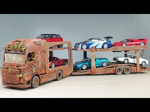 Restoration Abandoned Truck Transporter Cars