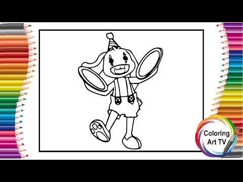 Poppy Playtime Bunzo Bunny Coloring Pages _Poppy Playtime coloring Pages 48