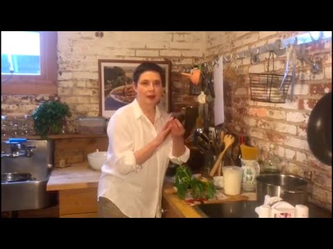 Stay at Home & #CookItalian. Isabella Rossellini