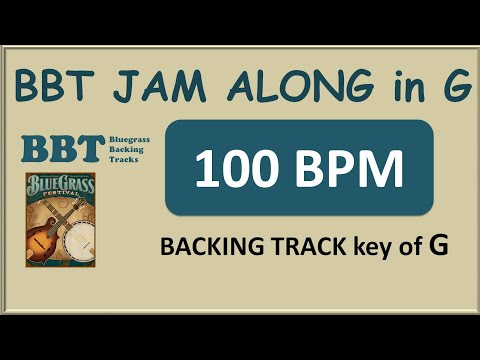 BBT Bluegrass Jam Along in G  - 100 BPM