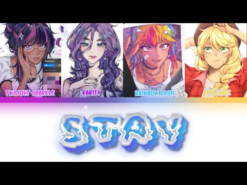 [Ai Cover] Twilight Sparkle, Rarity, Rainbowdash and AppleJack sing Stay by Blackpink (round 3)