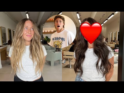 Surprising my fam with new hair!