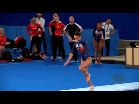 LAANAYA Isma (FRA) W - 2019 Trampoline Worlds, Tokyo (JPN) - Qualification Tumbling R2