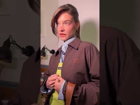 QuickClipsHQ - Barbara Palvin  Effortlessly Pretty For Miu Miu #shortsfeed #shorts #model #miumiu