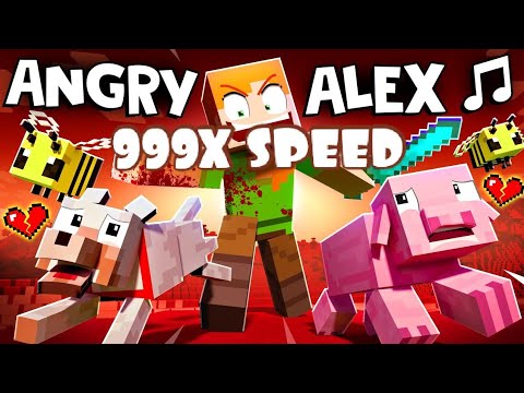 NTV - [999X SPEED] “ANGRY ALEX” 🎵 Minecraft Animation Music Video