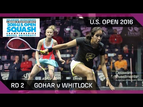 Squash: Gohar v Whitlock - U.S. Open 2016 - Rd 2 Highlights