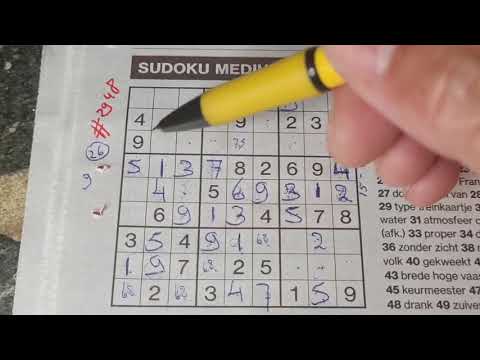 26th week Lockdown! (#2948) (Final week) Medium Sudoku puzzle. 06-15-2021
