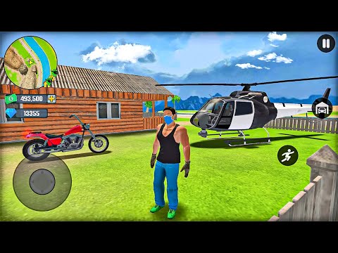Police Bike and Helicopter Driving in Open World Game - Android Gameplay