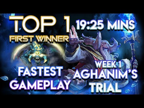 FIRST Aghanim’s Interdimensional Baby Roshan WINNERS! TOP 1 FASTEST GAMEPLAY - AGHANIM'S TRIAL