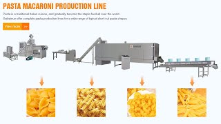 Spaghetti Production Maker Plant Pasta Processing Line Macaroni Making Machine youtube video