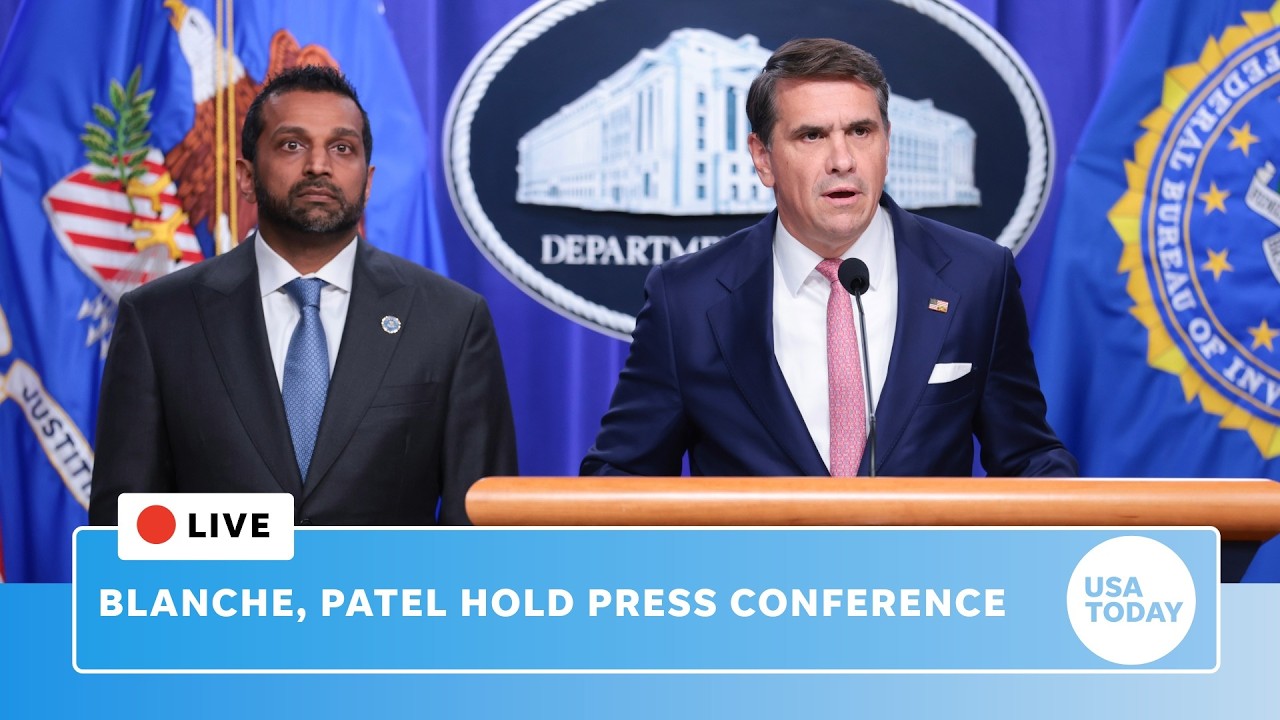 Live: Kash Patel, Todd Blanche hold press conference on 'foreign terror cartel'
