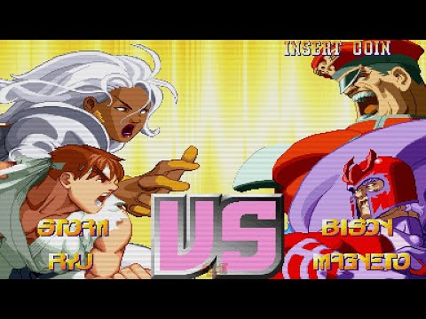 X-Men Vs Street Fighter  ➤ Storm & Ryu • Playthrough
