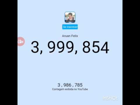 Live counts  do aruan especial 4 Milhoes de inscritos
