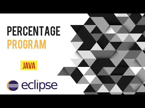 Percentage Program Using If Else Condition In Java Eclipse Java