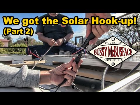 Solar Panel Wiring & Midnite Solar Charge Controller Hookup in our Skoolie