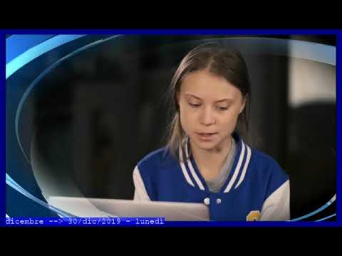 TITOLi TG1 giorno 30 dicembre 2019 - LuneDì // Greta Thunberg ospite della BBC per tre ore