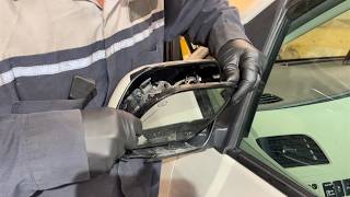 2011-2020 Toyota Sienna Outer Rear View Door Mirror Glass Removal And Installation Instructions