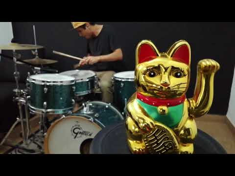 1 HOUR DRUM GROOVE STRAIGHT, AND LUCKY CAT ( GHOST NOTES DRUMBEAT 80 BPM )