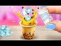 Homemade Miniature Boba Tea With Tapioca Pearl Sweet Bubble Tea Recipe For Summer