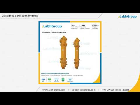 Mild steel glass lined distillation columns - labh group, fo...