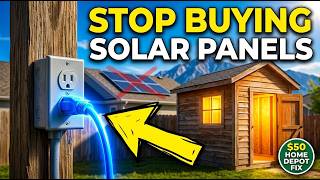 This $50 Home Depot Part Replaces $3,000 Solar Panels (Shed Power Hack)