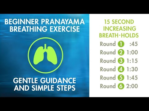 Wim Hof for Beginners: Simple Pranayama Relaxation Exercise | 15 Second Increasing Breath-Holds