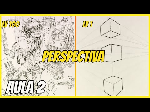 PERSPECTIVA: desenhe tudo em qualquer posição! ( AULA 02 CURSO GRATIS)