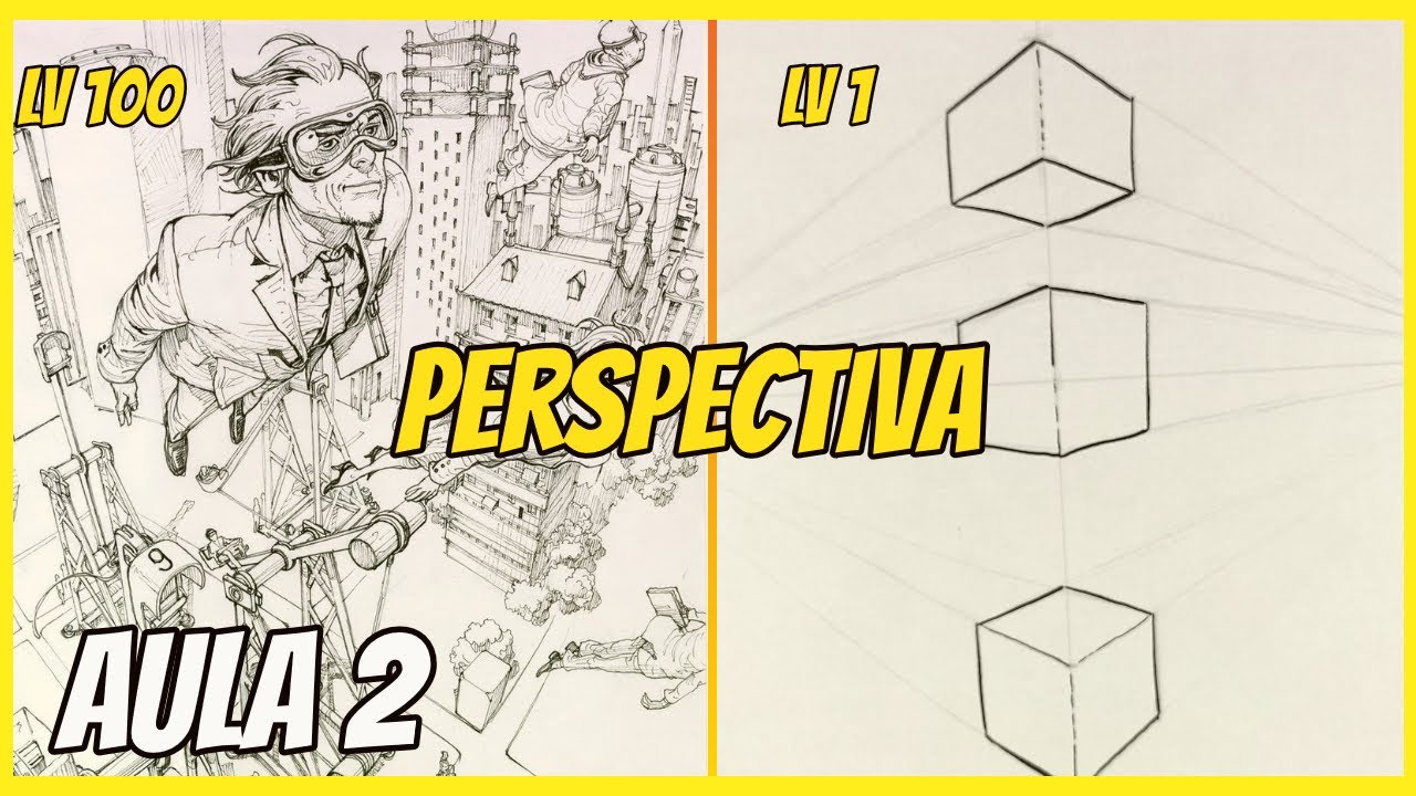 PERSPECTIVA: desenhe tudo em qualquer posição! ( AULA 02 CURSO GRATIS)