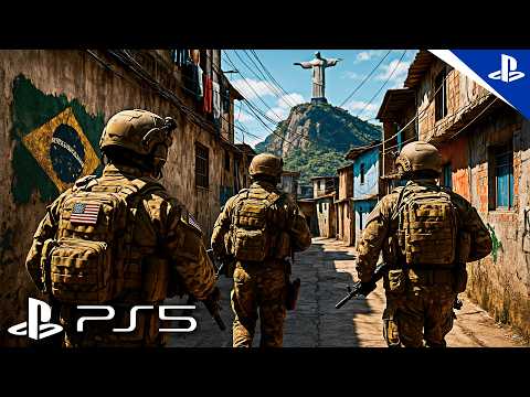 SOLDADOS AMERICANOS ENTRAM NA FAVELA… e o CAOS COMEÇA! | Call of Duty - Gameplay (4K HDR ) PS5