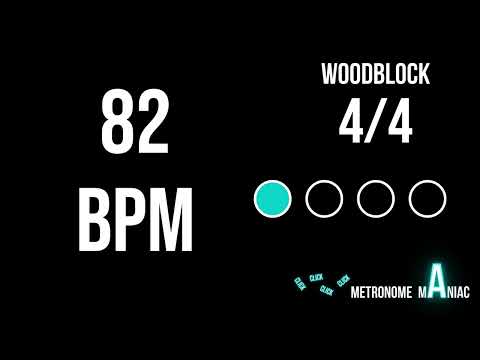 Metronome 82 BPM 4/4 - Woodblock