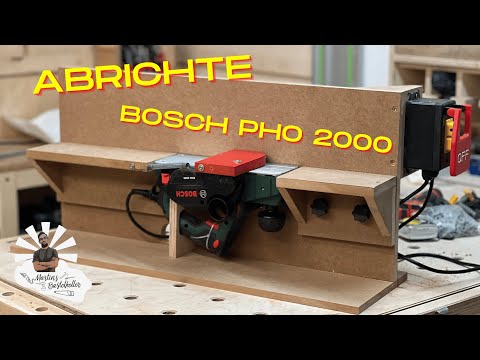 Elektrohobel BOSCH PHO 2000 zur Abrichte umbauen / DIY / Abrichte selber bauen