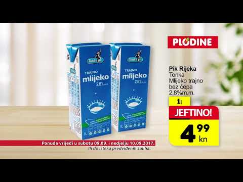 Plodine vikend akcija od 09.-10.09.2017.