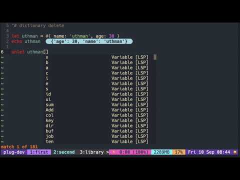 Vimscript Tutorial Dictionary Remove And Unlet