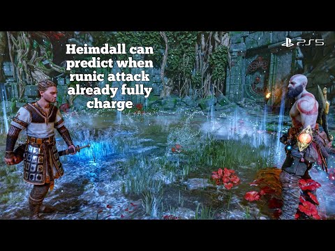 Heimdall Afraid Of The Leviathan Axe Ice Powers - God Of War Ragnarok PS5